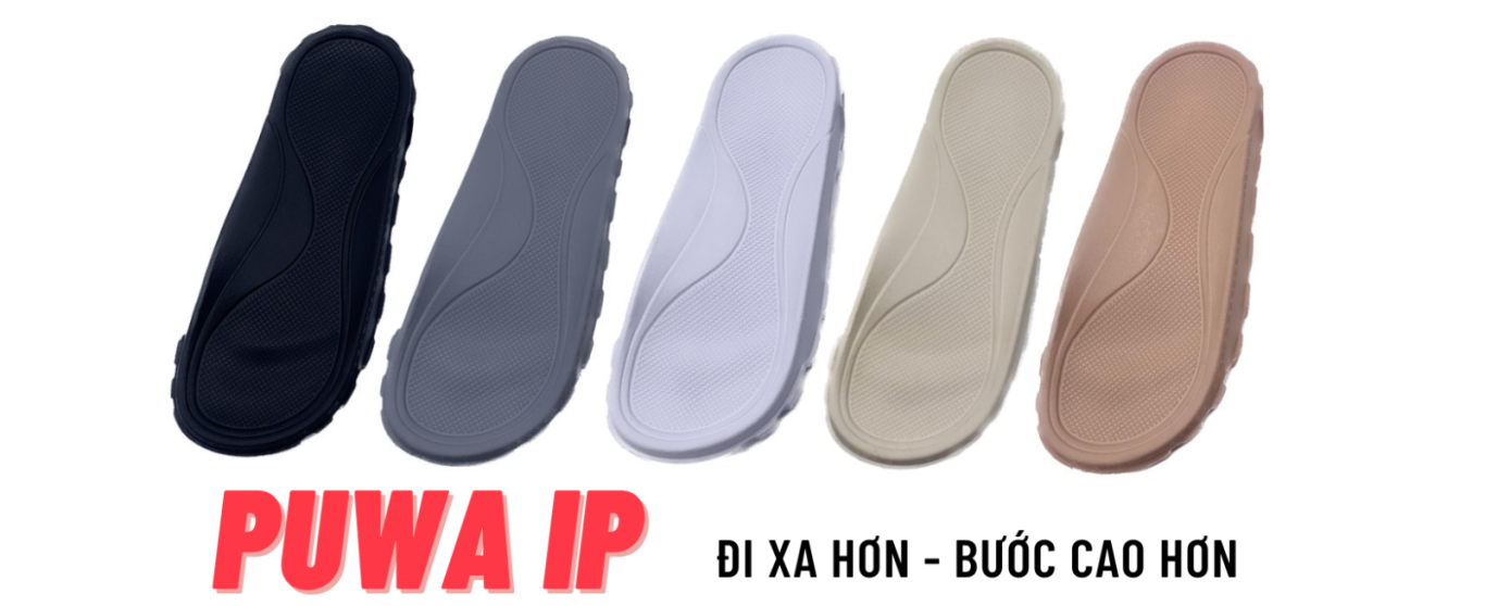 Xưởng sản xuất đế giày dép Puwa IP 