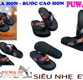 Sỉ Dép Kẹp Đúc Liền Quai, Dép xỏ ngón Nam Mẫu Mới Cao Cấp, Rẻ Bền Đẹp PUWA IP DKF13