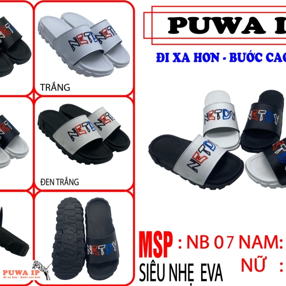 DÉP QUAI NGANG NAM NỮ SIÊU NHẸ EVA NB 07