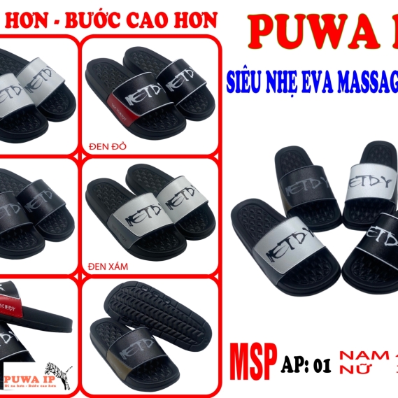 DÉP QUAI NGANG MASSAGE NAM NỮ SIÊU NHẸ EVAL AP 01
