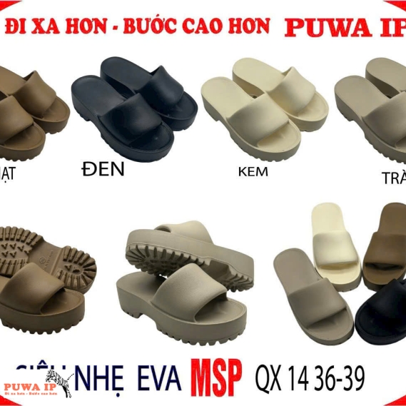 DÉP QUAI NGANG SIÊU NHẸ EVAL QX 14 NHIỀU MÀU 