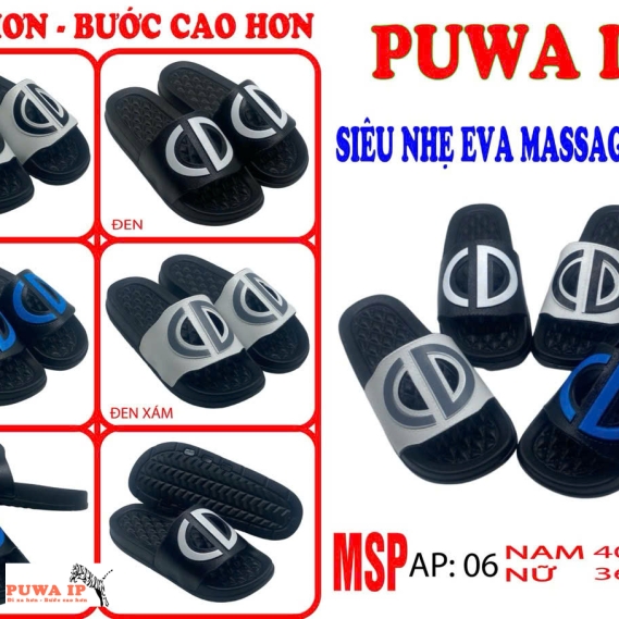 DÉP QUAI NGANG MASSAGE NAM NỮ SIÊU NHẸ EVAL AP06