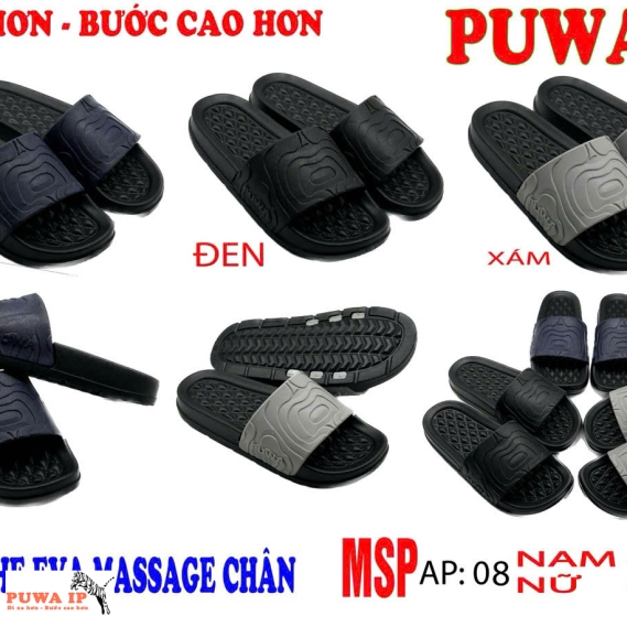 DÉP QUAI NGANG SIÊU NHẸ EVAL AP08NHIỀU MÀU 