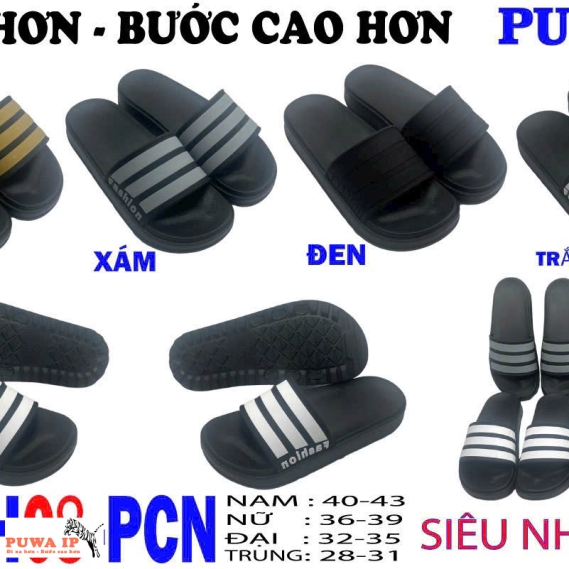 DÉP QUAI NGANG SIÊU NHẸ EVAL CH08-PNC NHIỀU MÀU